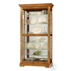 Tyler Golden Oak Curio Cabinet
