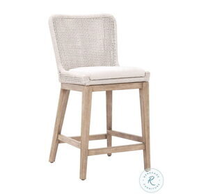 Mesh White Speckle Natural Gray Counter Height Stool