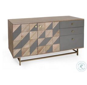 Cyrus Diversion Natural And Cement Credenza