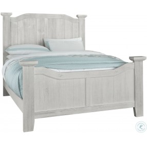 Sawmill Alabaster Two Tone King Arched Poster Bed