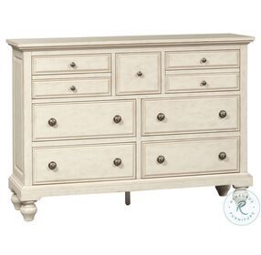 High Country Antique White 7 Drawer Chesser