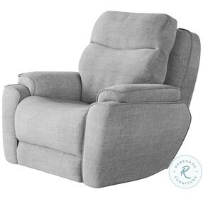 Show Stopper Bahari Platinum Wall Saver Power Recliner with Power Headrest And Scoozi Massage
