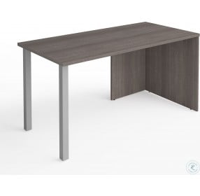 I3 Plus Bark Gray Desk with Metal Legs