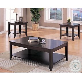Brooks Cappuccino 3 Piece Occasional Table Set