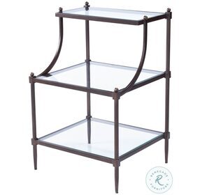 Butler Loft Mirrored Tiered Side Table