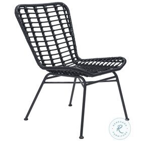 Lorena Black Outdoor Dining Chair Set Of 2