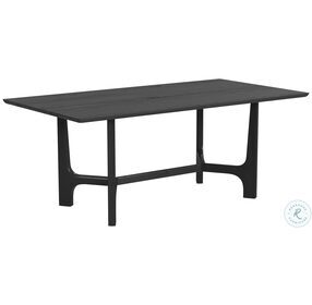 Dunnigan Black Matte Stain Dining Table