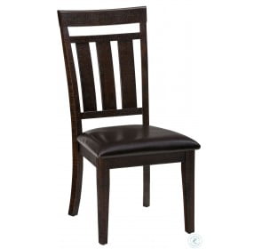 Kona Grove Chocolate Dark Brown Slat Back Side Chair Set of 2