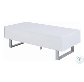 Atchsion High Glossy White  Coffee Table 