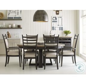 Plank Road Charcoal Extendable Dining Room Set
