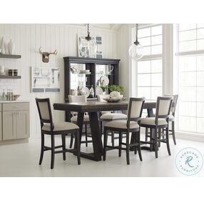 Plank Road Charcoal Kimler Counter Height Dining Room Set