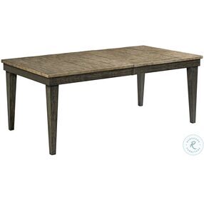 Plank Road Charcoal Rankin Extendable Rectangular Dining Table