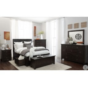 Kona Grove Chocolate Dark Brown Platform Storage Bedroom Set