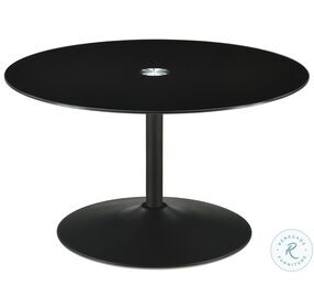 Ganso Black Metal Round Cocktail Table