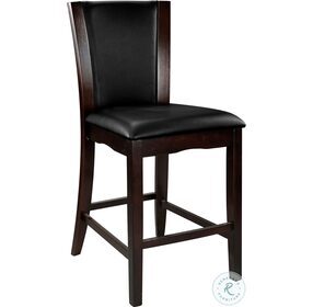 Daisy Dark Brown Counter Height Chair Set of 2