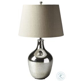 Hors D'oeuvres Rami Mercury Distressed Antique Nickel Table Lamp