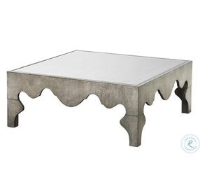 Camilla Seville Textured And Mirrored Square Cocktail Table
