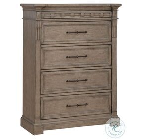 Town And Country Dusty Taupe 5 Drawer Chest
