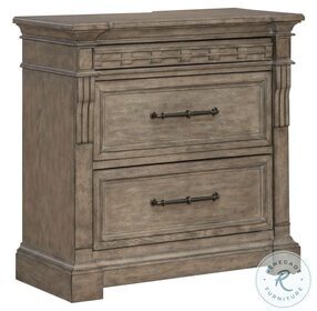 Town And Country Dusty Taupe Bedside Chest