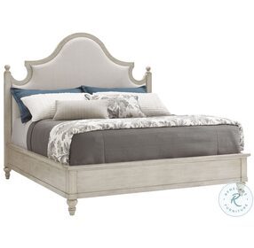 Oyster Bay Ivory And Oyster Arbor Hills King Upholstered Panel Bed