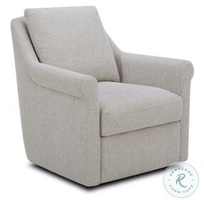 Landcaster Pebble Upholstered Swivel Accent Chair