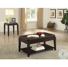 Baylor Walnut Lift Top Occasional Table Set