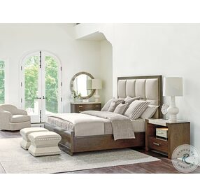 Laurel Canyon Brown And Light Hazelnut Casa Del Mar Upholstered Panel Bedroom Set