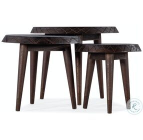 Commerce And Market Black Nesting Table Set of 3