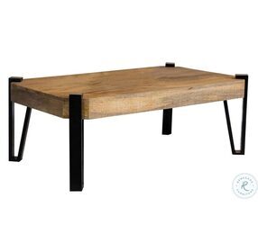 Winston Natural And Matte Black Coffee Table