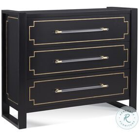 Lowery Black Lacquer Hall Chest