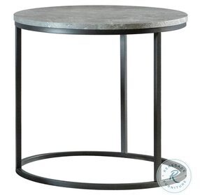 Lainey Grey And Gunmetal End Table