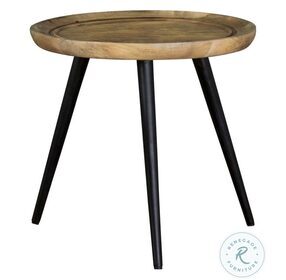 Zoe Natural And Black End Table