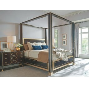 Carlyle Rich Walnut St. Regis Canopy Bedroom Set