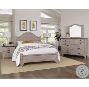 Bungalow Dover Grey and Folkstone Arch Panel Bedroom Set
