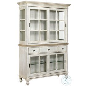 Litchfield Sun Washed And Driftwood Sullivan Buffet with Hutch