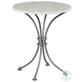 Litchfield White And Black Dover Chairside Table