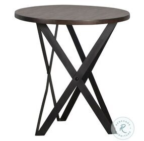 Zack Smokey Grey And Black End Table