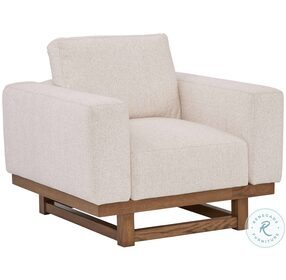 Floating Track Beige Lounge Chair