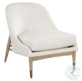 Harvey White Accent Chair