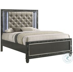 Radiance Black Pearl Queen Panel Bed