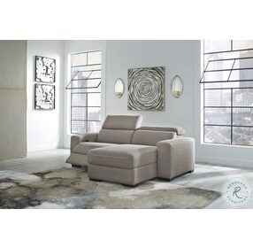 Mabton Gray 2 Piece Power Reclining Sectional with RAF Chaise