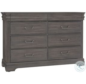 Vista Gray Oak 8 Drawer Dresser