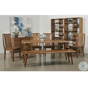Mila Brownstone Nut Brown Dining Room Set Dining Chair