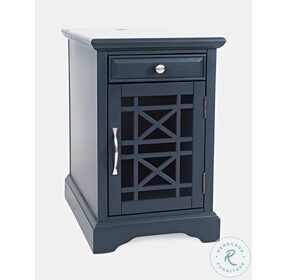 Craftsman Navy Chairside Table