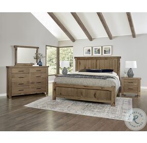 Yellowstone Chestnut Natural American Dovetail Low Profile Bedroom Set