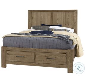 Yellowstone Chestnut Natural King Panel Storage Bed
