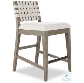 Staycation Driftwood Woven Counter Height Stool