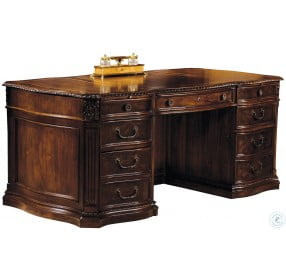 Old World Walnut Executive Desk