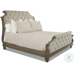 Jasper County Stately Honeysuckle King Upholstered Panel Bed