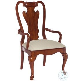 Cherry Grove Classic Antique Cherry Splat Back Arm Chair Set of 2
